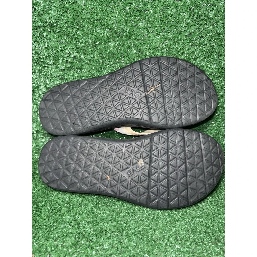 Teva Voya Flip Flops Womens Size‎ 8 Black Tie Dye Comfort Beach Recovery Sandals